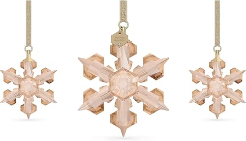 SWAROVSKI Juego de adornos de edición anual festiva 2022 dorado