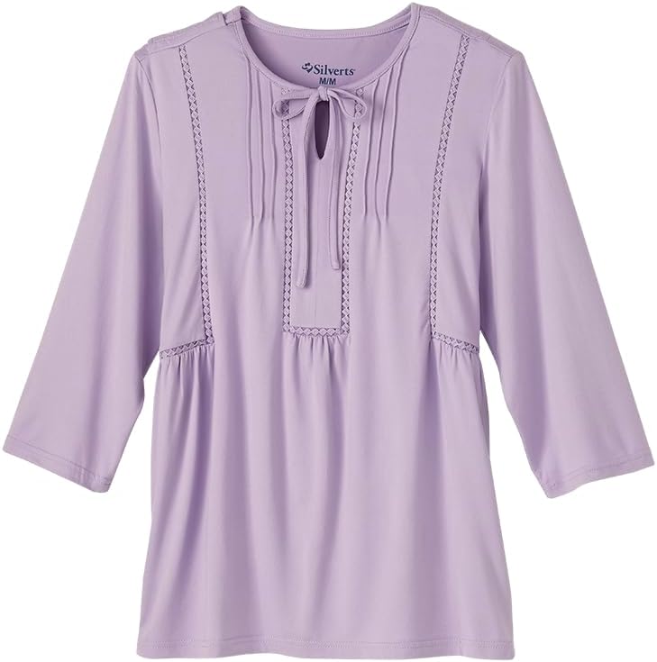 Silverts Women’s Open Back Neck Tie Top – Adaptive Clothes for Elderly Seniors – Wheelchair Surgery Recovery Shirt Silverts Women’s Open Back Neck Tie Top – Adaptive Clothes for Elderly Seniors – Wheelchair Surgery Recovery Shirt