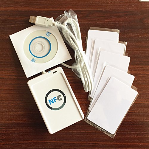 NFC ACR122U 13,56 MHz RFID Inteligentes Puerto USB Lector + 5 + SDK Gratis Tarjeta RFID