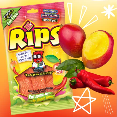 Caramelos Rips sabor Mango Chili tamaño bocado miniatura 3