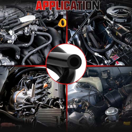 image for Tottist 6.6 FT High Performance Automotive Silicone Vacuum Tubing Hose