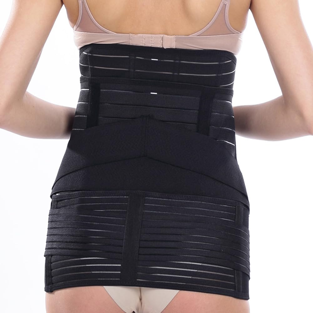 Bauchgurt Nach Geburt 3 in 1 Postpartum Gürtel für Damen Postpartale Bauch Unterstützung Rückbildungsgürtel Kaiserschnitt Erholung Bauchband Nach Op Postnatal Belly Belt Schwangerschaft(Rosa,M)