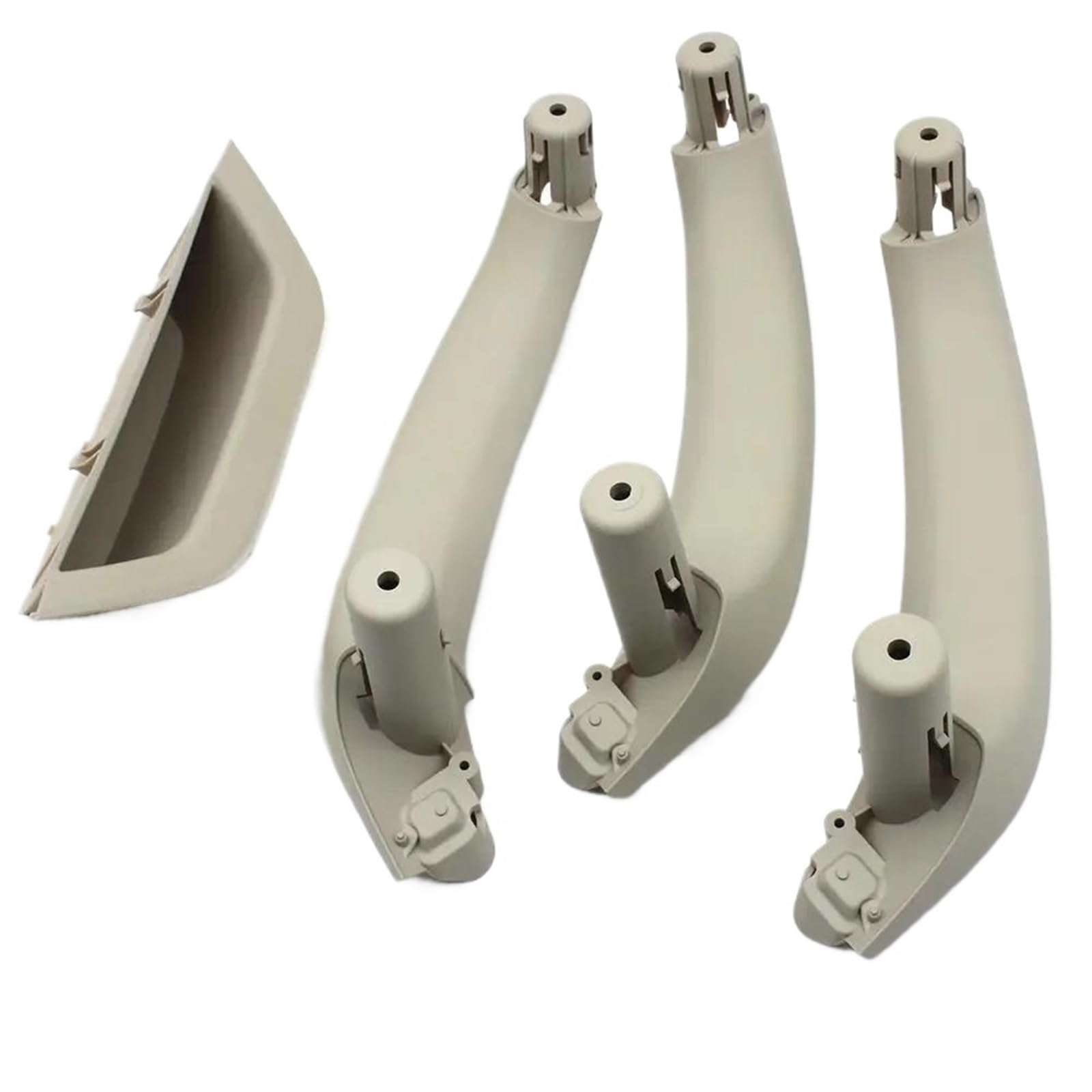 JYUTDW Inner Door Handle Car Interior Door Handles Pull Accessories for BMW for X3 X4 F25 F26 2010-2016(LHD Set Oyster)