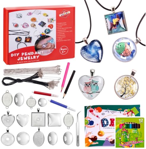 EFO SHM Creativo Kit Manualidades Materiales para Hacer Joyas, Collar y Pulseras Juguetes, Regalos Niños 3+ Años