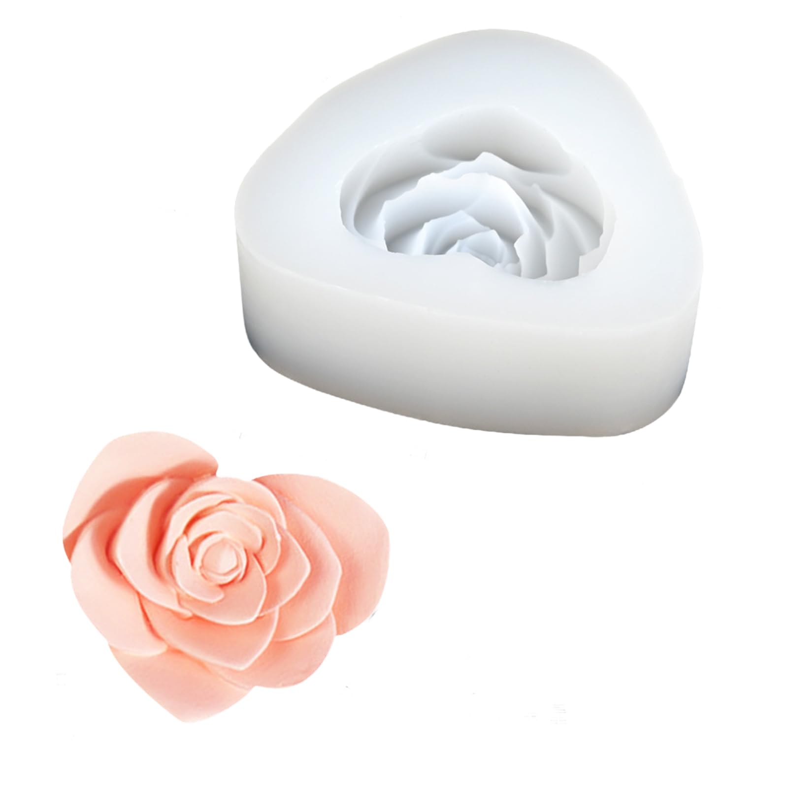 Tfaoys Love Roses Miniature 3D Dessert Silicone Mold Chocolates And Biscuits Decorations Fondant Cake Molds Wedding Cake Decoration
