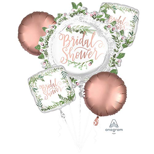 Ballons en aluminium Love and Leaves pour décorer un enterrement de vie de jeune fille