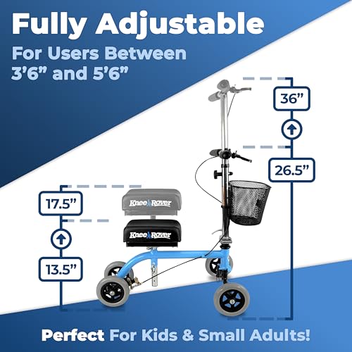 image for KneeRover Kids Knee Walker Child Knee Scooter for Small Adults for Foo