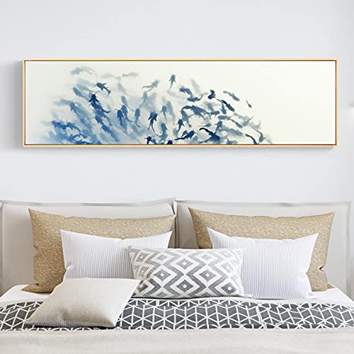 Mur art photos poisson bleu abstrait impression haut de gamme - 3