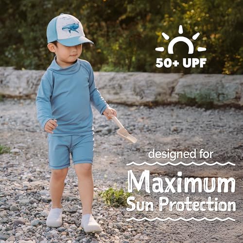 Image of JAN & JUL UV Swim Shorts and Long Sleeve UV Shirt for Toddlers
