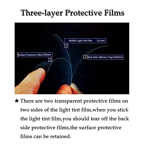 Image of 1797 Car Light Tint Film Headlight Fog Light Taillight Red Tinted Vinyl Tail Back Color Sticker Self Adhesive Shiny Chameleon Accessories Parts 48''x12'' 1pc