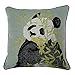 furn. Pandas poszewka na poduszkę, zielona, 45 x 45 cm
