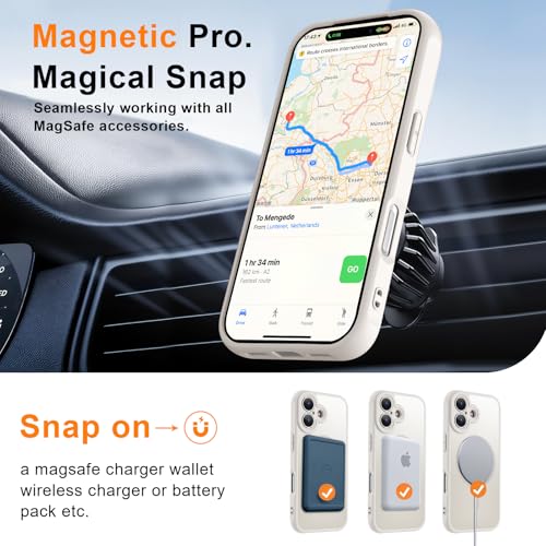 Image of MOCCA Magnetic Shockproof for iPhone 17 Case,Stone