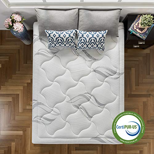 Zinus 12 Inch Cloud Memory Foam Mattress/Pressure Relieving/Plush Feel/Bed-In-A-Box/Oeko-Tex And Certipur-Us Certified, Full & Shalini Platform, Full, Dark Grey #TOP2