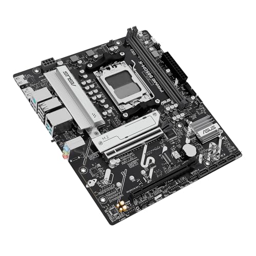 Prime B850M-K - Scheda madre AMD Micro-ATX, 8+2+1 fasi di alimentazione, DDR5, PCIe 5.0, 2 slot M.2, Ethernet Realtek 2,5 GB, DisplayPort, HDMI, USB-A 10 Gbps, USB-C 5 Gbps, Aura Sync - Scheda madre - Immagine 4