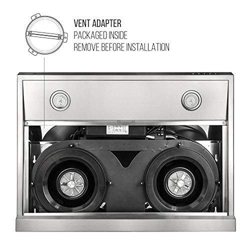 BV 30 Inches Under Stainless Steel Kitchen Range Hood Crazymos