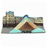 The Louvre Museum Paris France 3D Fridge Magnet Travel Souvenir Gift Home & Kitchen Decor Magnetic...