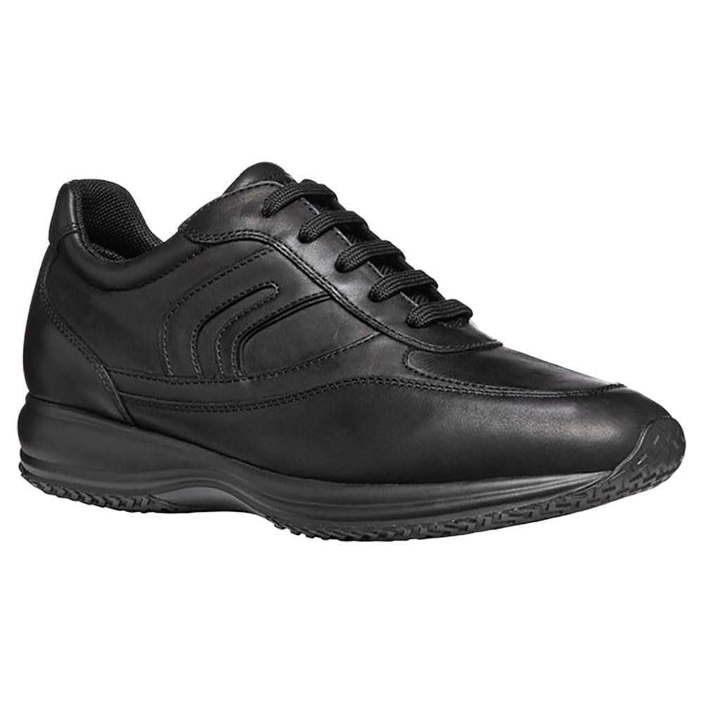 Geox Men's Uomo Happy ASneaker, Black, 11 UK