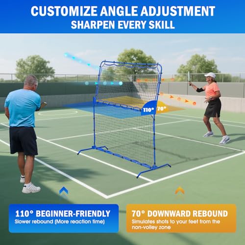 Filet de rebond de pickleball réglable de 1,8m pour entraînement solo
