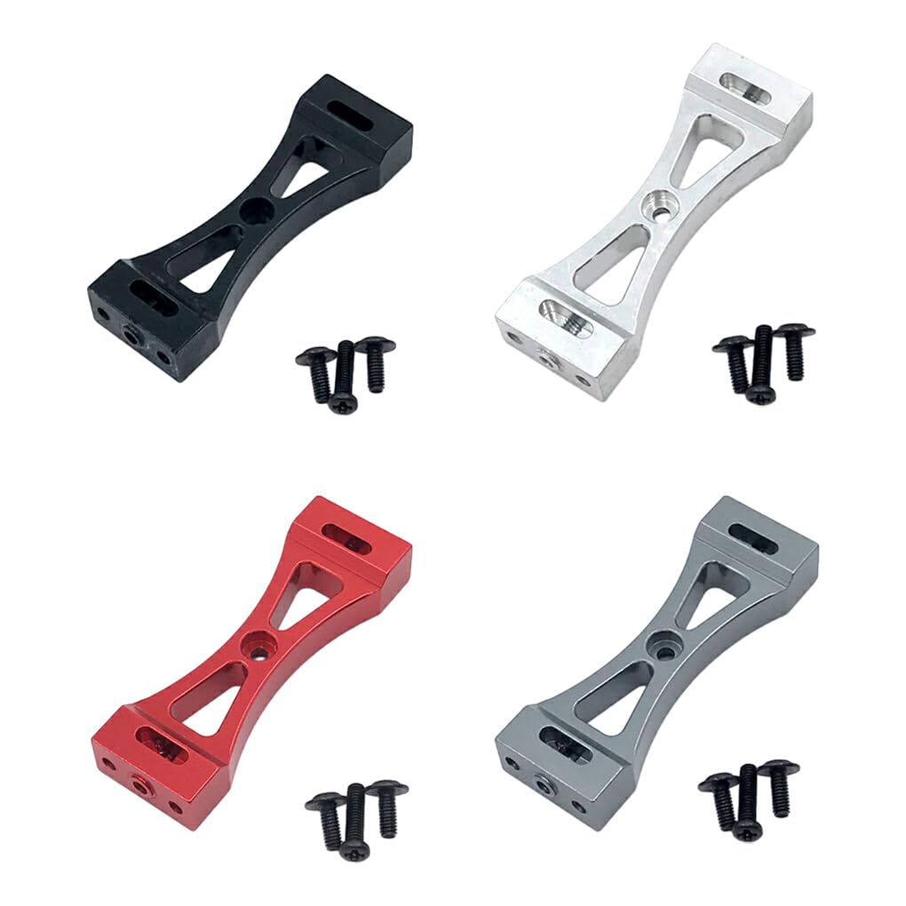 Socobeta RC Frontstoßstange Aus Aluminiumlegierung – Schwarz, Kompatibel Mit 1/7 Infraction RC Car, Inkl. Schrauben