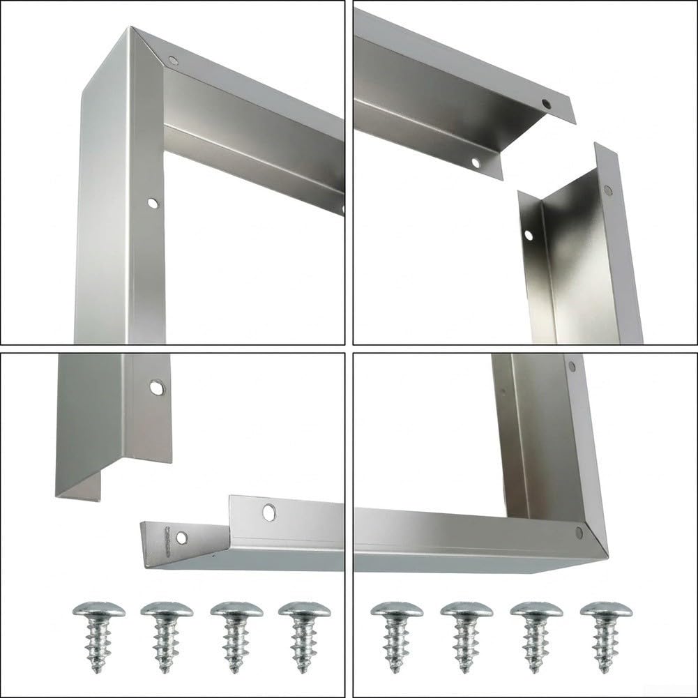 GLOBALHUT 304 Edelstahl Mikrowellen Füllstreifen 40cm Lückenschluss