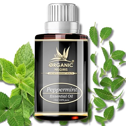 Organic Nilgiris Pure Natural Peppermint Oil – Boosts Hair Growth...