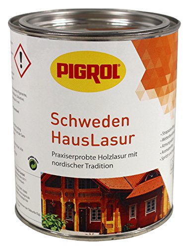 Preisvergleich Produktbild Pigrol Schwedenhauslasur 0,75L farblos Dickschichtlasur für alle Hölzer im Außenbereich