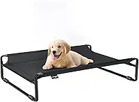 Cama Suspensa para Cachorros Pet Grande Antiderrapantes Respirável Preto G 90x65x21cm