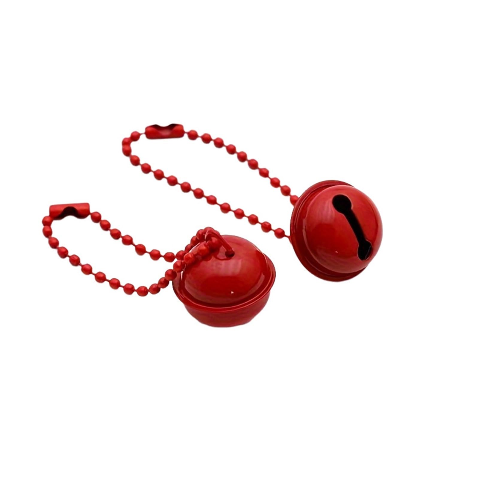 Christmas Bells 50pcs Bead Chain Bell Keychain Pendant Diy Colorful For Suitcase Box Bag for Christmas Decor