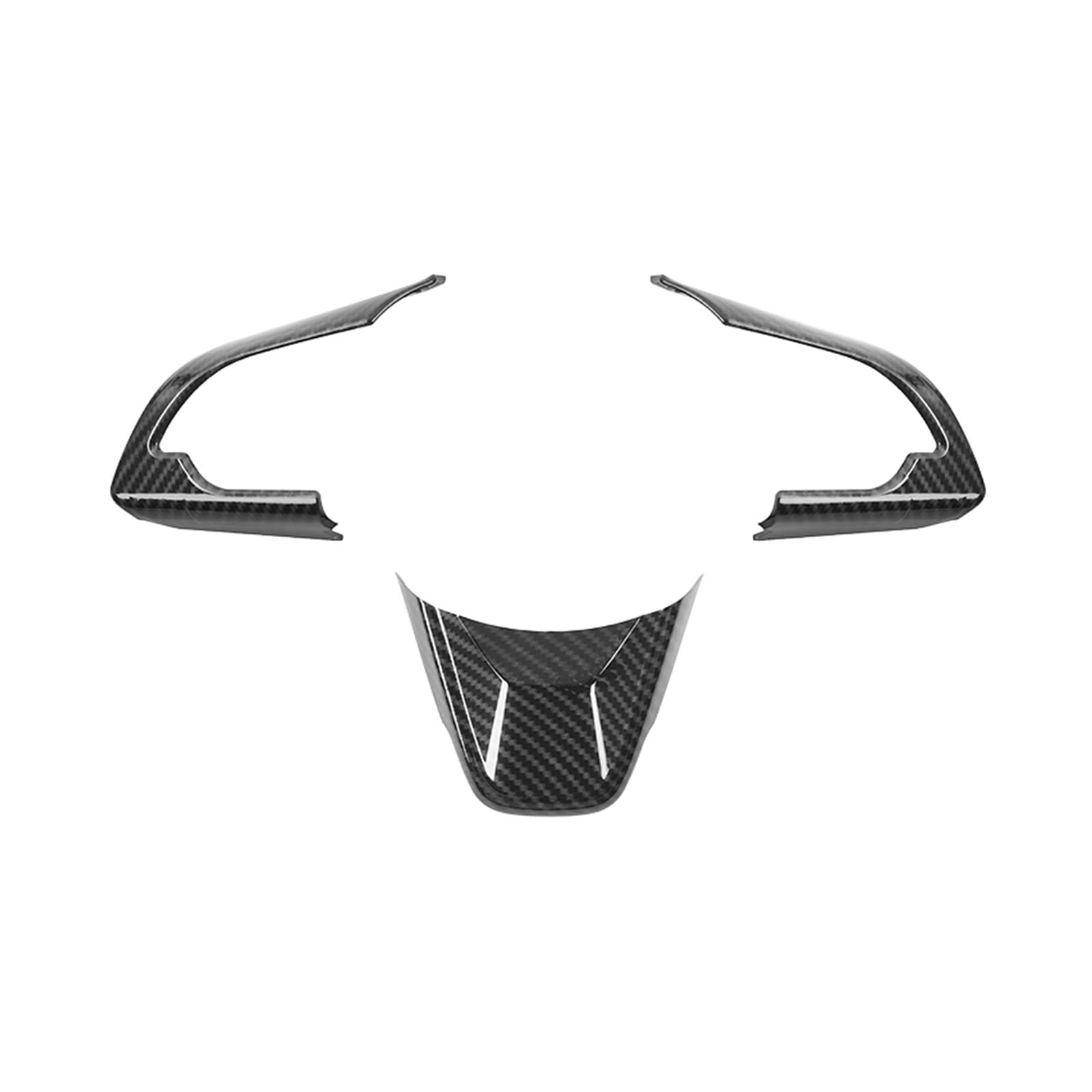 for Suzuki for Jimny 2019 Up Interior Stickers Car Accessories Auto Steering Wheel Decoration Pannel Covers ABS Trim Trim Cover Interior(Carbon Fiber Black)