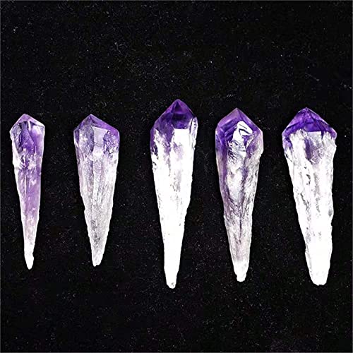 Amethyst rough stone 3pcs : spécimens d'améthyste violette premium