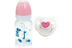 Reborn Bottles and Pacifiers - Pink Style - Safest Baby Doll Accessories