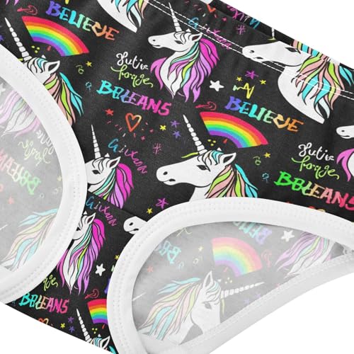 White Unicorn Rainbow Toddler Girls's Underwear 2T 202c18704