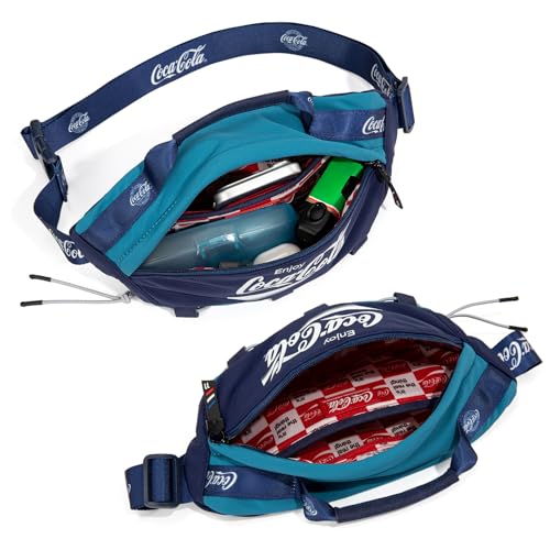 Image of Coca-Cola Fanny Pack, Water Resistant Crossbody Waist Bag with Adjustable Strap