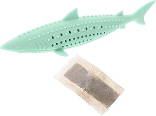 BUGUUYO Catnip Fish Lovely cat Toy cat Teeth Cleaning Catnip Bubbles for Indoor Cats cat teether Toy Kitten Teaser Silicone Chewing Fish for cat Stuff for Cats Notice Silica Gel Sports