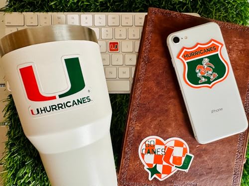 Image of UMiami Sticker Gift Pack for Car Water Bottle Phone (Miami Hurricanes)