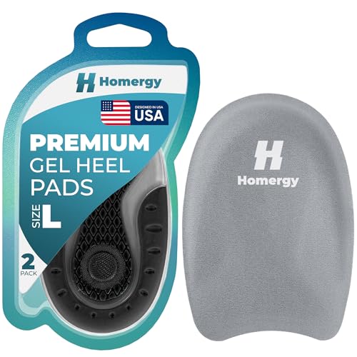 Heel Cups for Heel Pain Relief, Plantar Fasciitis, Bone Spurs, 2 Pack