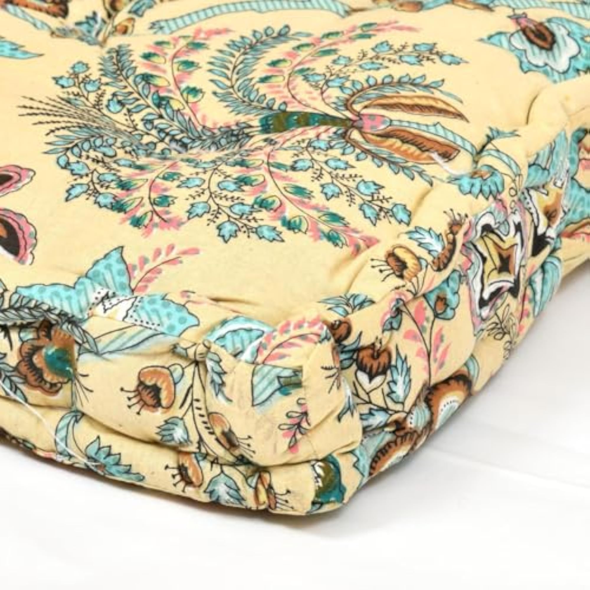 Cotton Printed Chair Pads with Ties