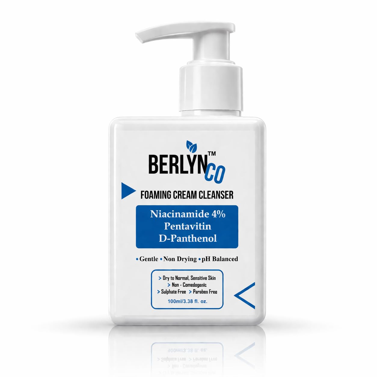 4% Niacinamide Gentle hydrating Foaming Cream Cleanser 100 ml with Pentavitin & D-Panthenol I For Dry to Sensitive Skin | Sulphate & Paraben Free | pH Balanced, Non-Comedogenic-image-7