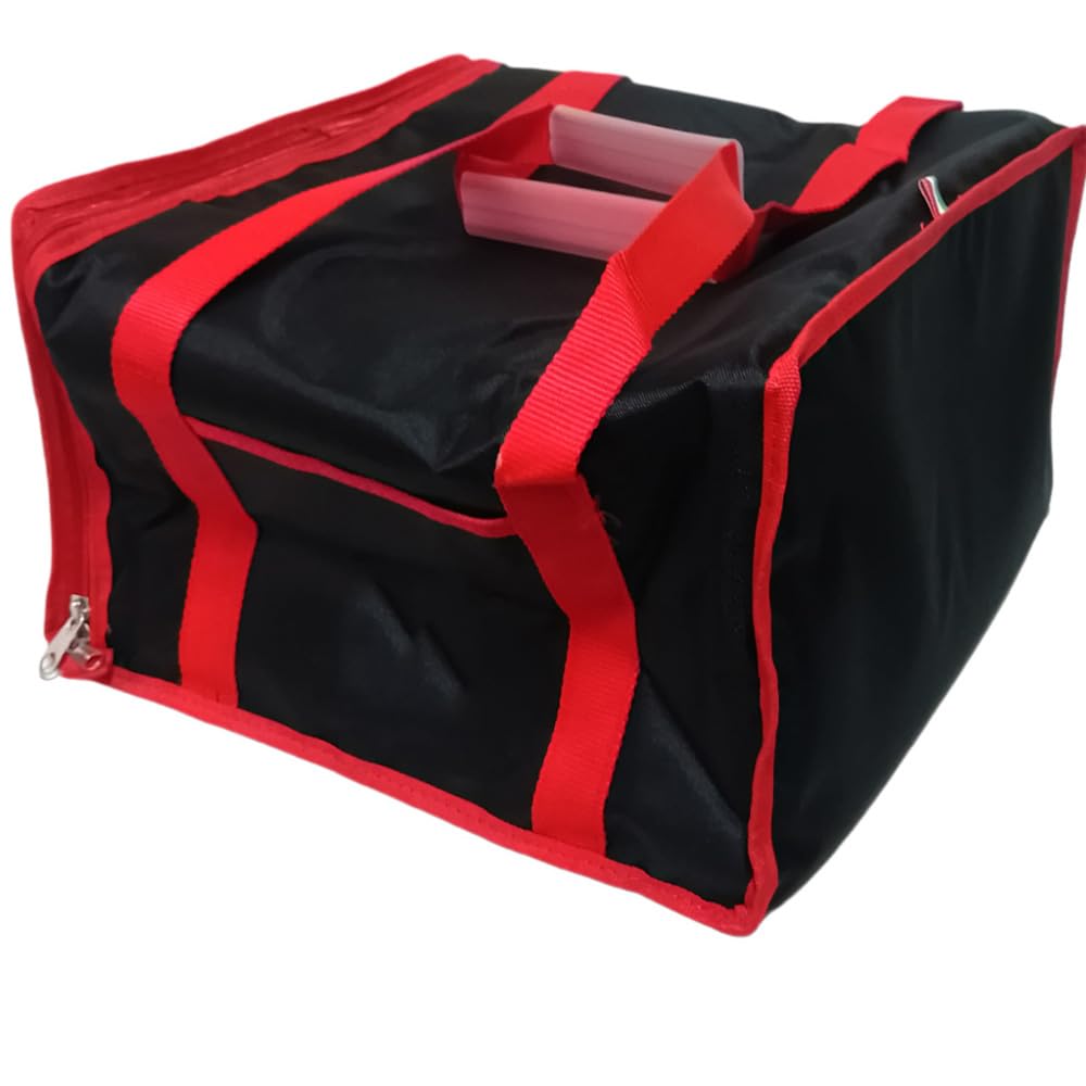 Borsa termica trasporto pizza a domicilio professionale zaino cm 35x35x22 doppio tessuto capiente 4/5 pizze delivery consegna driver porta pizza a casa