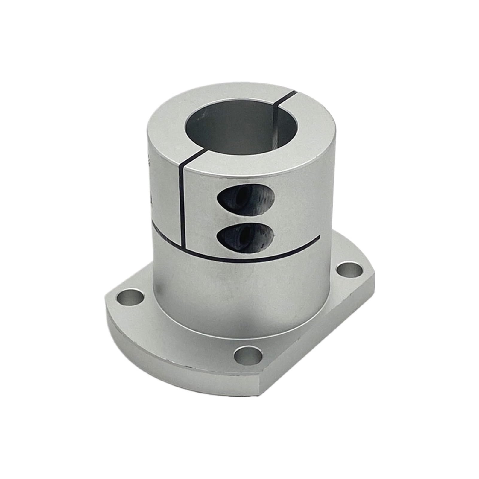 Round Square Compact Flanged Mount Type Cast With Slit Shaft Supports Linear Motion Automation Components(Round-DXZRAL,D50 1pcs)