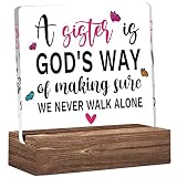 Christian Religious Gifts, Inspirational Clear Desk Decorative Sign with Wood Stand, Home Office Pos