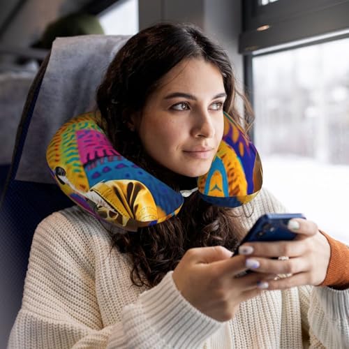 Almohada de poliéster con diseño ergonómico para viaje miniatura 6