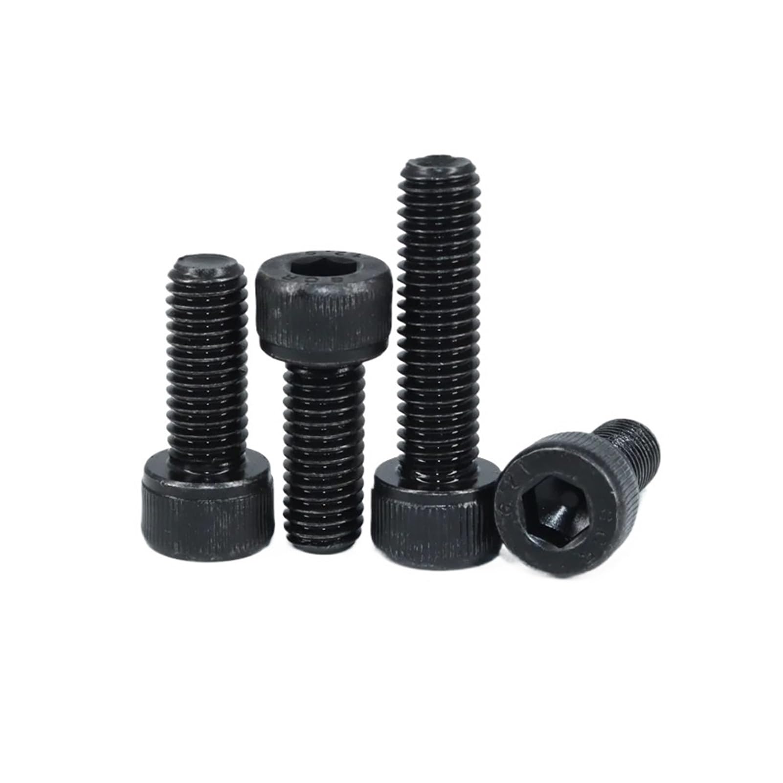 2500p Sechskantschrauben Set mit Innensechskant aus schwarzem Stahl M2 M3 M4 M5 M6 Grad 12,9 DIN912 Bolzen Muttern Unterlegscheiben Sortiment (Sockel 2220 Stück)