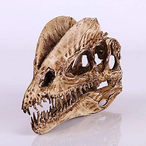 Miniatura 4 de T-Rex Cráneo Dinosaurio Resina Artesanía Regalos Decoración del Hogar Réplica Estatua de Tanque de Peces Tiranosaurio Calavera Esqueleto Decoración
