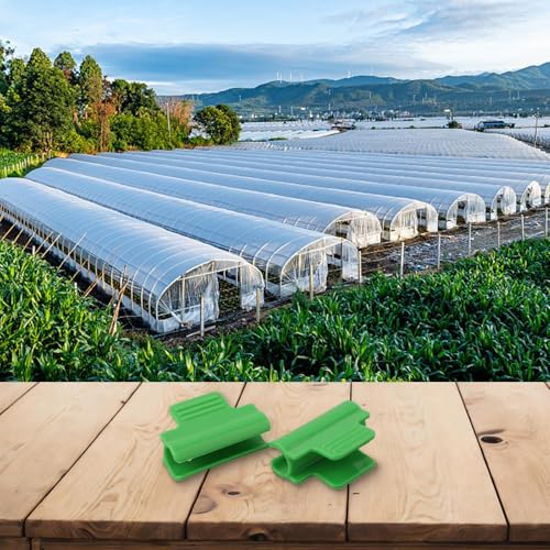 50 clips de invernadero, túnel de red, clip para neumáticos de plantas, fijación de invernadero, clip de red, pinzas de invernadero, para invernaderos (16 mm)