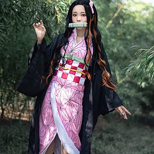 Nezuko Cosplay 10 pezzi Set di costumi per bambini Anime Kimetsu No