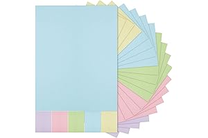 Sinmoe Pastel Cardstock 8.5 x 11, 100 Sheets for Arts Crafts