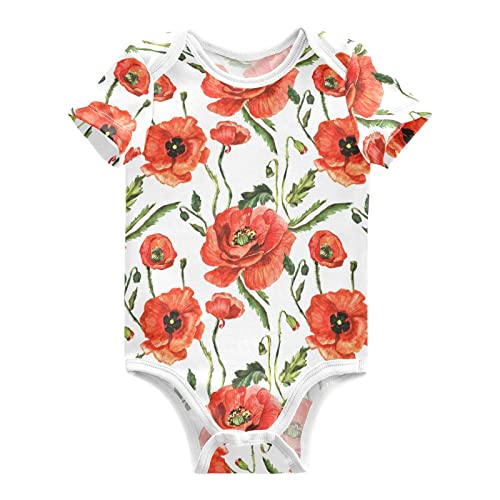 Image of vvfelixl Baby Girls' Bodysuits Llama Alpaca Cactus Short Sleeve Cotton Baby Clothes For Girls 0-24 Months Black