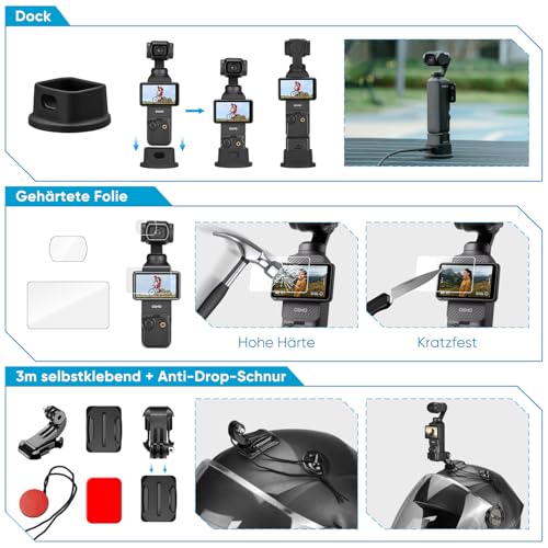 Accessoires pour OSMO Pocket 3 résolvant les problèmes de fixation et de stockage - 4