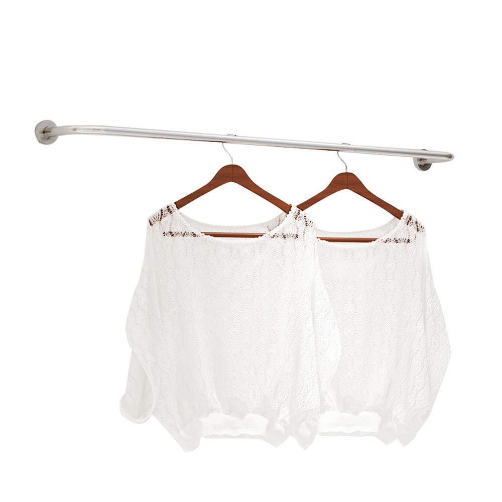 JKJZSALJ Women'S Clothing Store Windows Shelves Hanging Clothes Bar Display Hangers, Clothing Store Display Rack Ceiling Hanger, Metal Retail Clothing Garment Racks Display Rod,100cmC